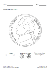 Sample - US coin - Nickel - Head Only