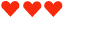 3 hearts