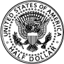US Coin - Half Dollar - 50 cents (Black/White)