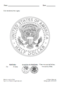 Sample - US coin - Half Dollar -  Tail