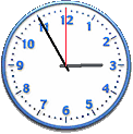 Handwriting for Kids - Clipart Gallery - Clocks - Analog - 2:30 - 2:59