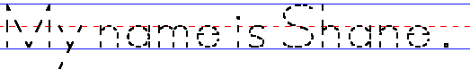 Shane Cursive Manuscript: Shane